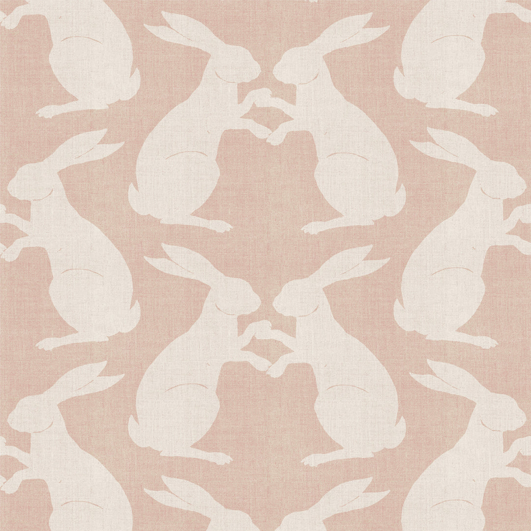 Paper Rabbits - Sunlit Rose Wallpaper