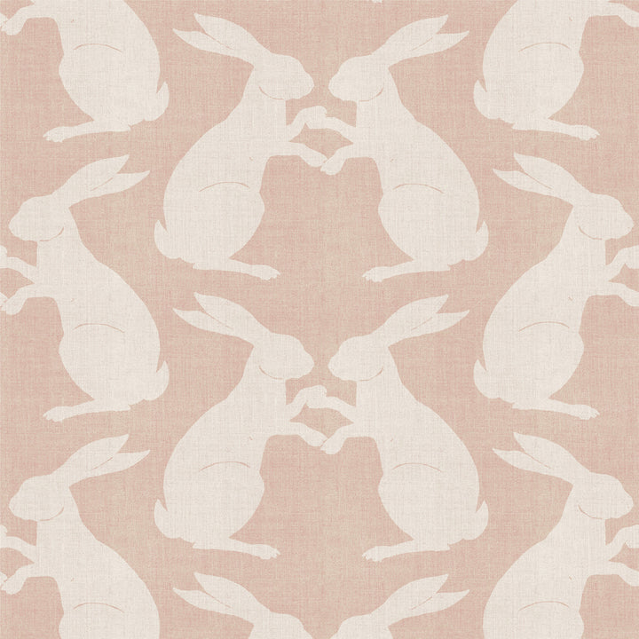 Paper Rabbits - Sunlit Rose Wallpaper