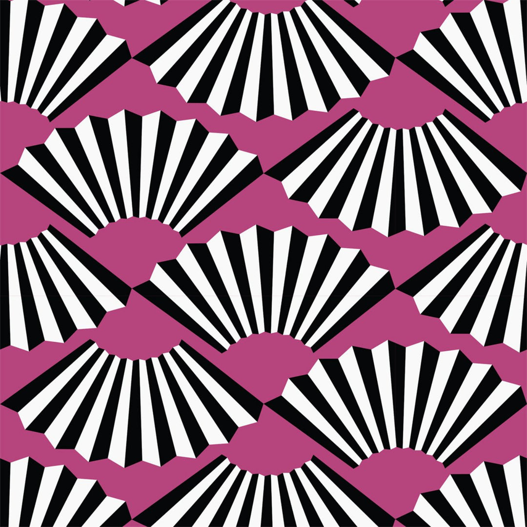Fanning Out - Berry Wallpaper by Julianne Taylor Style