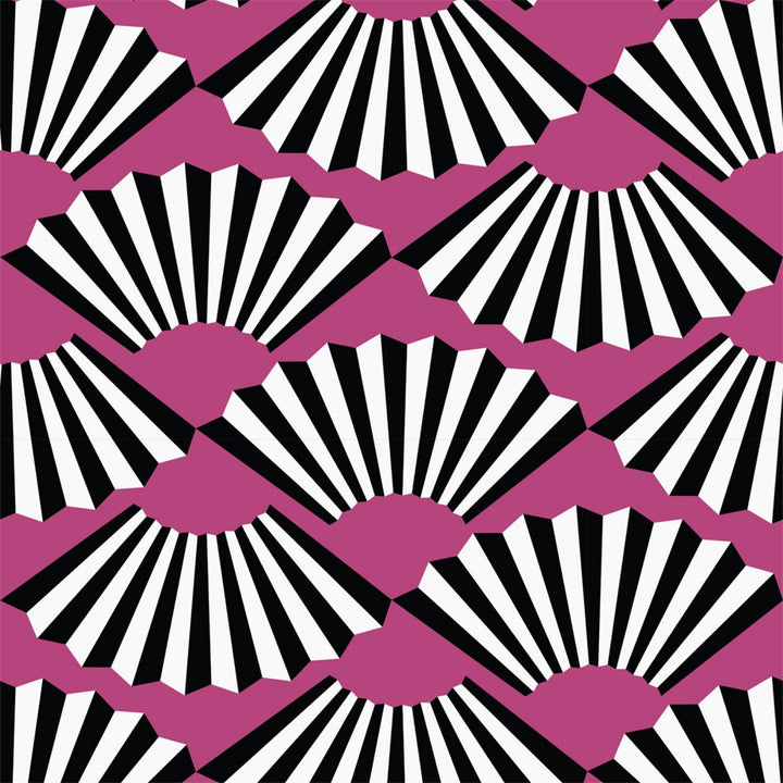 Fanning Out - Berry Wallpaper by Julianne Taylor Style