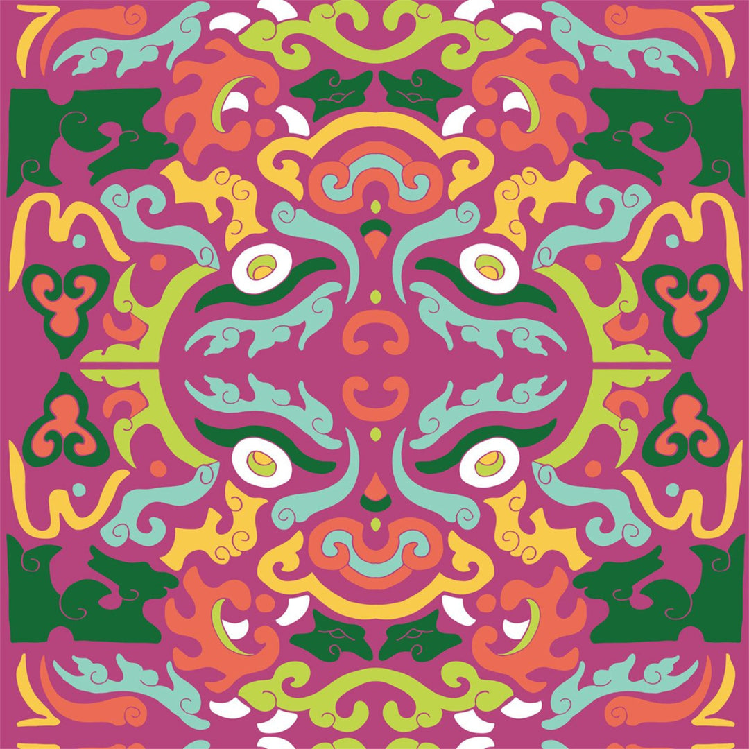 Foo Dog - Carnival Wallpaper by Julianne Taylor Style