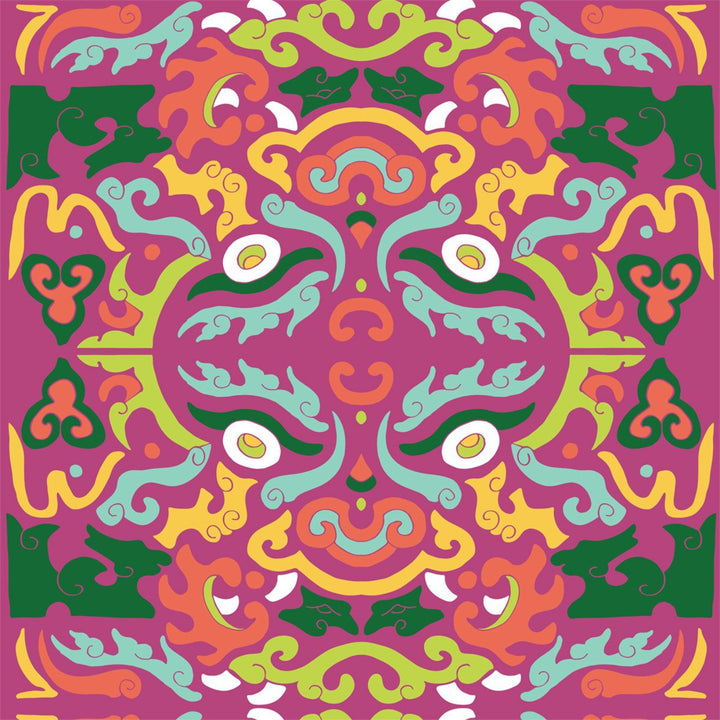 Foo Dog - Carnival Wallpaper by Julianne Taylor Style