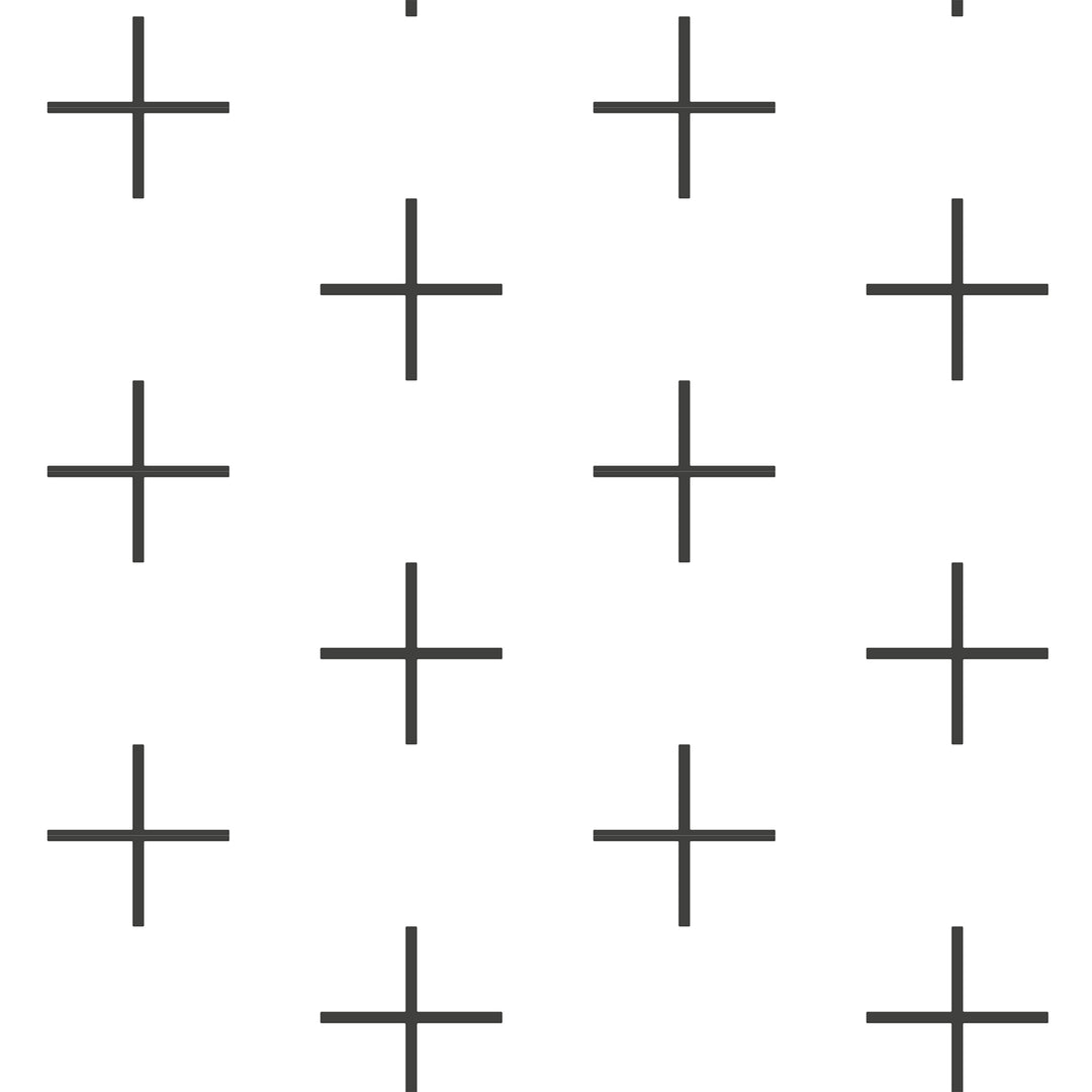 Addition Large - Jet Black Geometric Wallpaper by Mrs. Paranjape