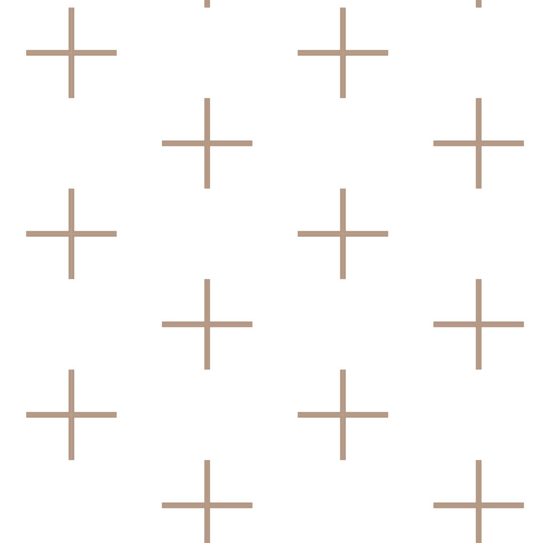 Addition Large - Truly Taupe Geometric Wallpaper by Mrs. Paranjape