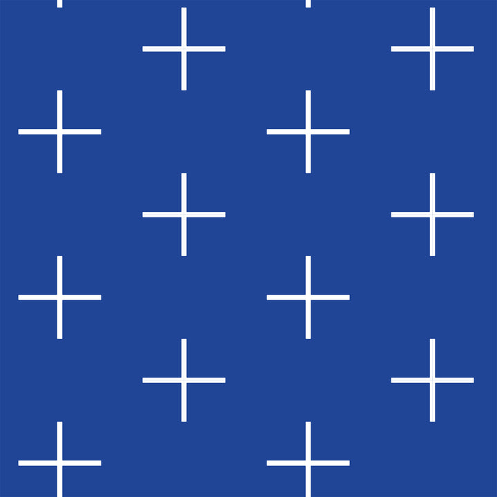 Addition Large - Yves Blue Reverse Geometric Wallpaper by Mrs. Paranjape