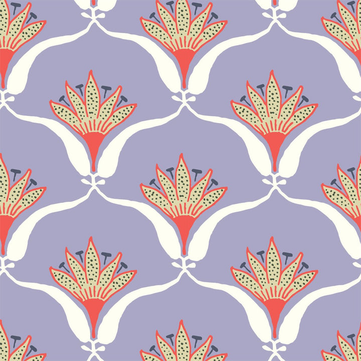 Wallflower - Lilac Floral Wallpaper by Julianne Taylor Style