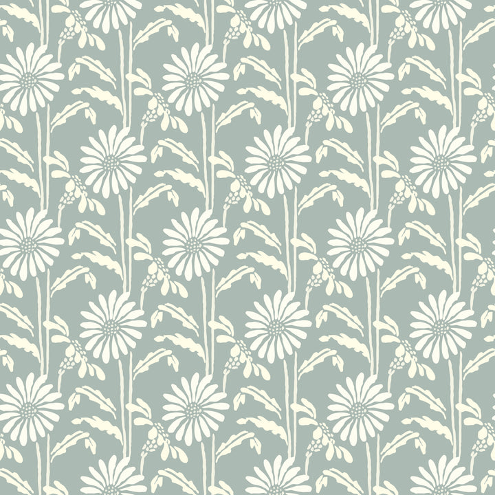 Woodland Bloom - Powder Ash Floral Wallpaper