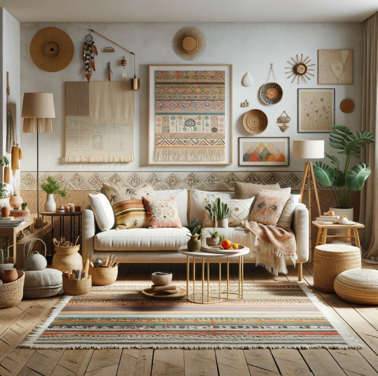 Creating A Minimalist Bohemian Living Room
