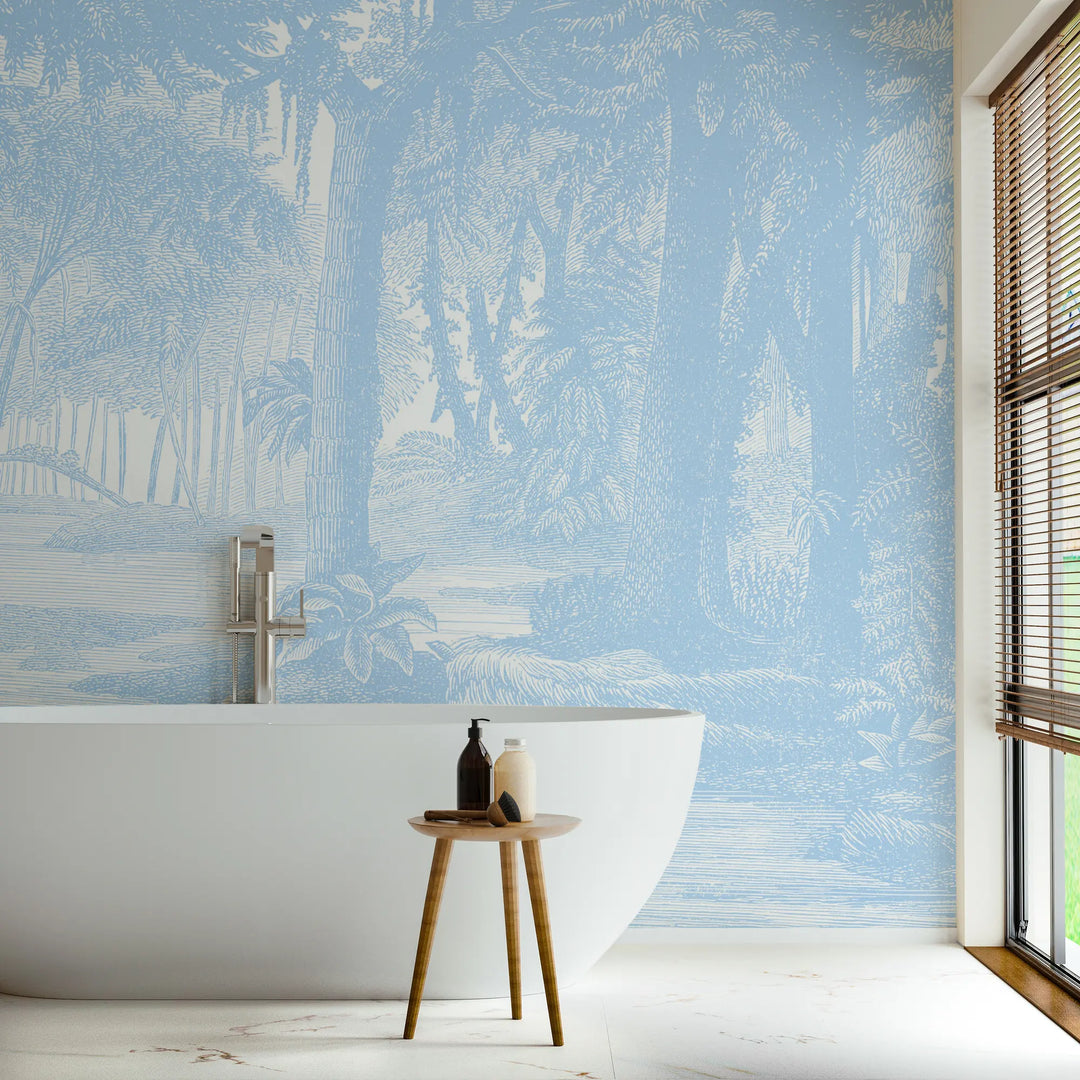 5 Designer-Inspired Blue Wallpaper Ideas