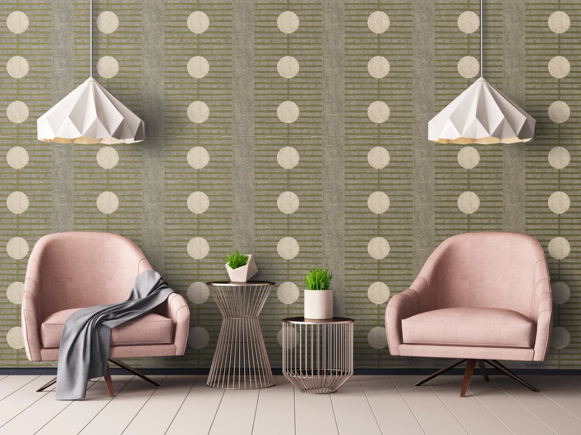 SAGE GREEN WALLPAPER