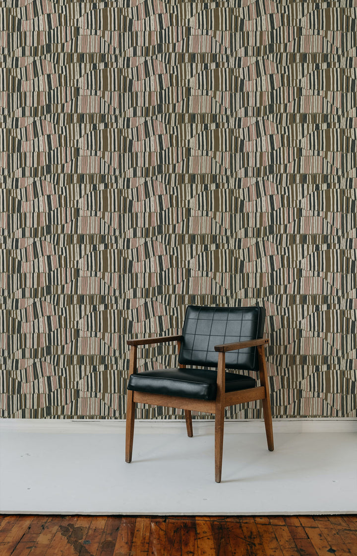 Jamaican Waves - Olive Blush Wallpaper by Forbes Masters