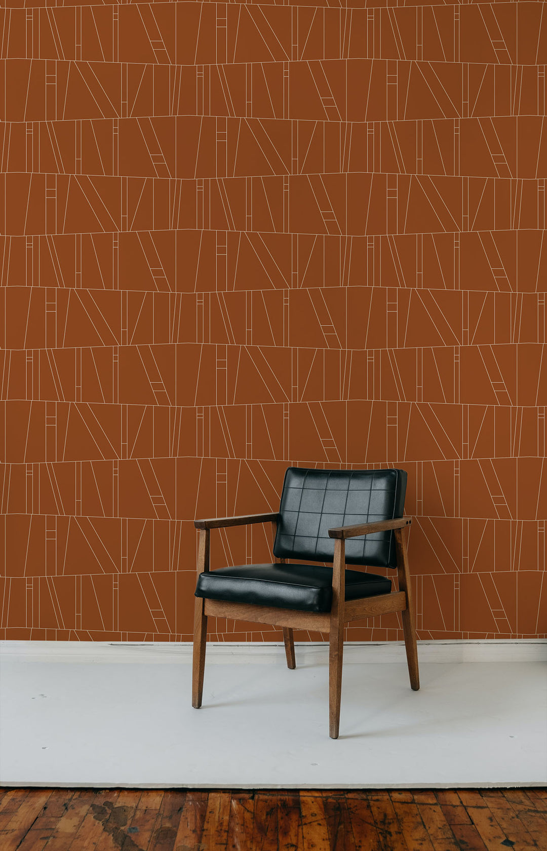 Kazi - Terracotta Wallpaper by Forbes Masters