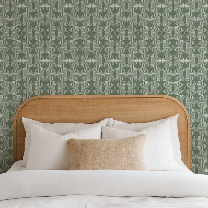 Paume - Sage Green Wallpaper