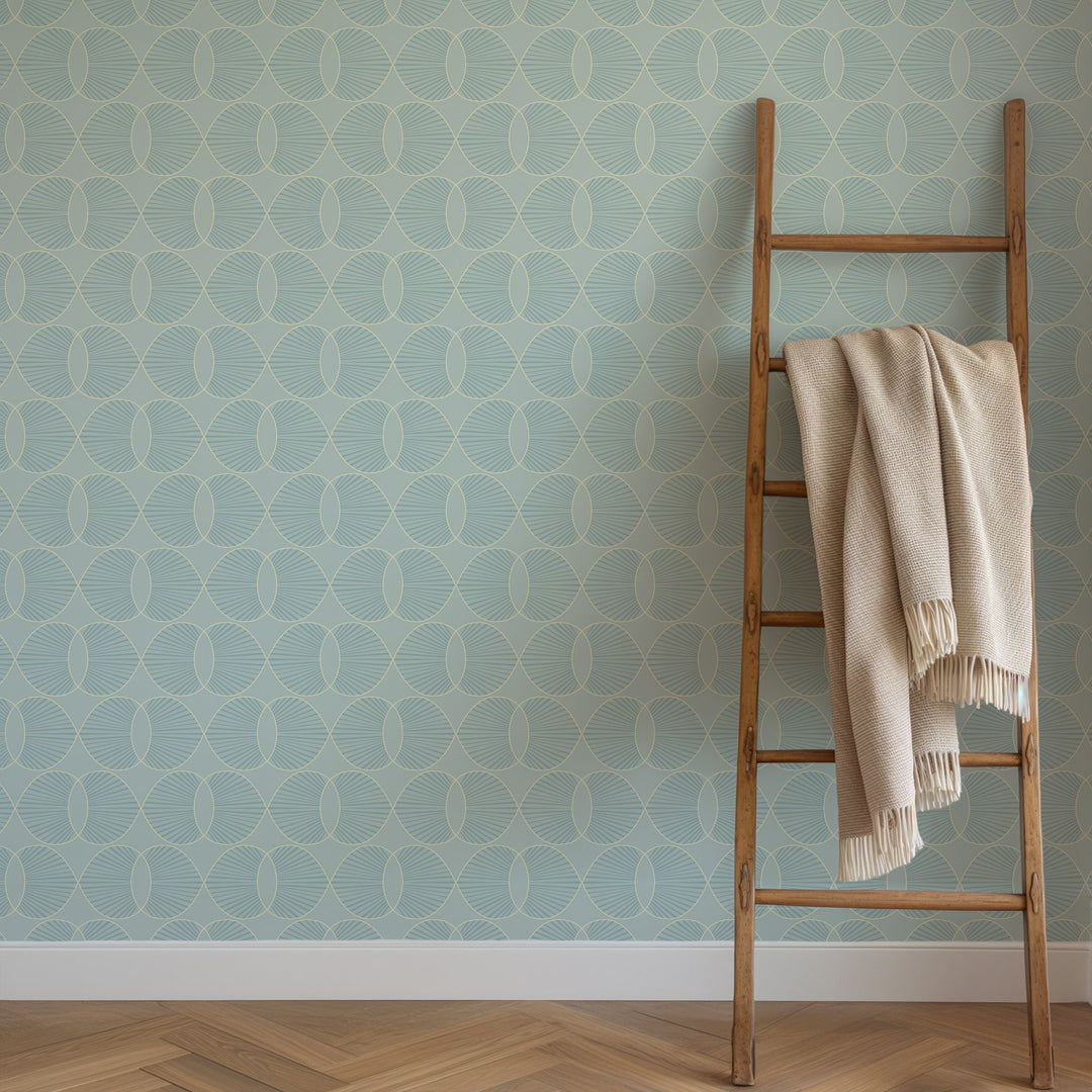 Paume - Seafoam Blue Wallpaper