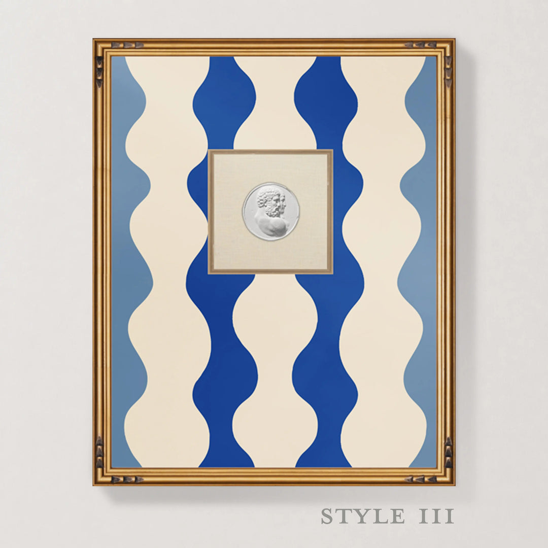 Framed Intaglio Wall Art - Low Frequency - Bathhouse Blues