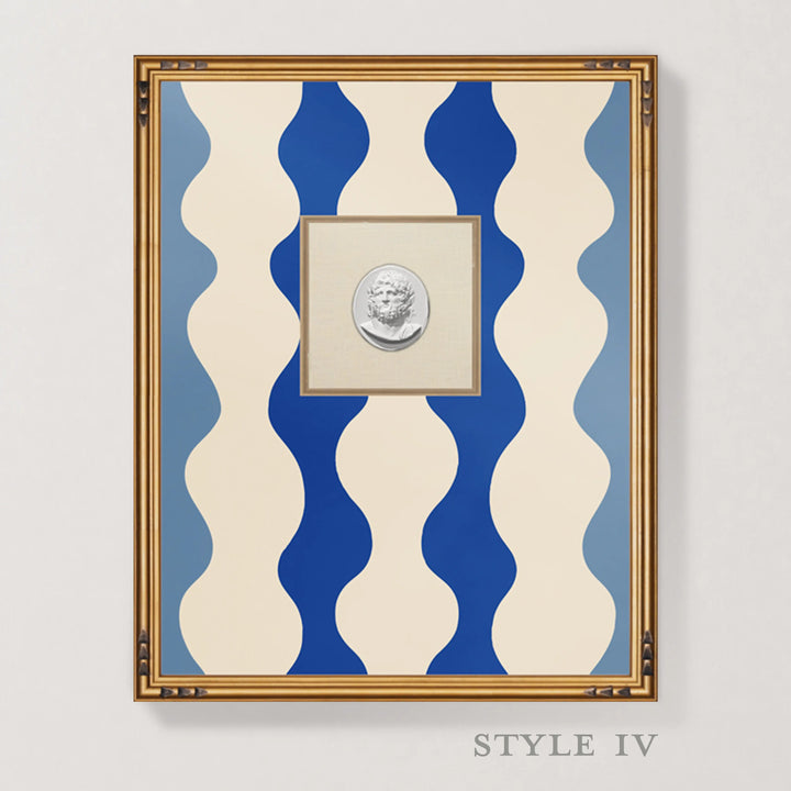 Framed Intaglio Wall Art - Low Frequency - Bathhouse Blues