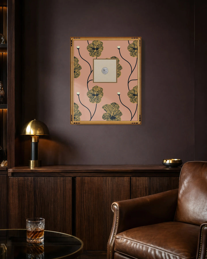 Framed Intaglio Wall Art - Flourish - Sunset Blush