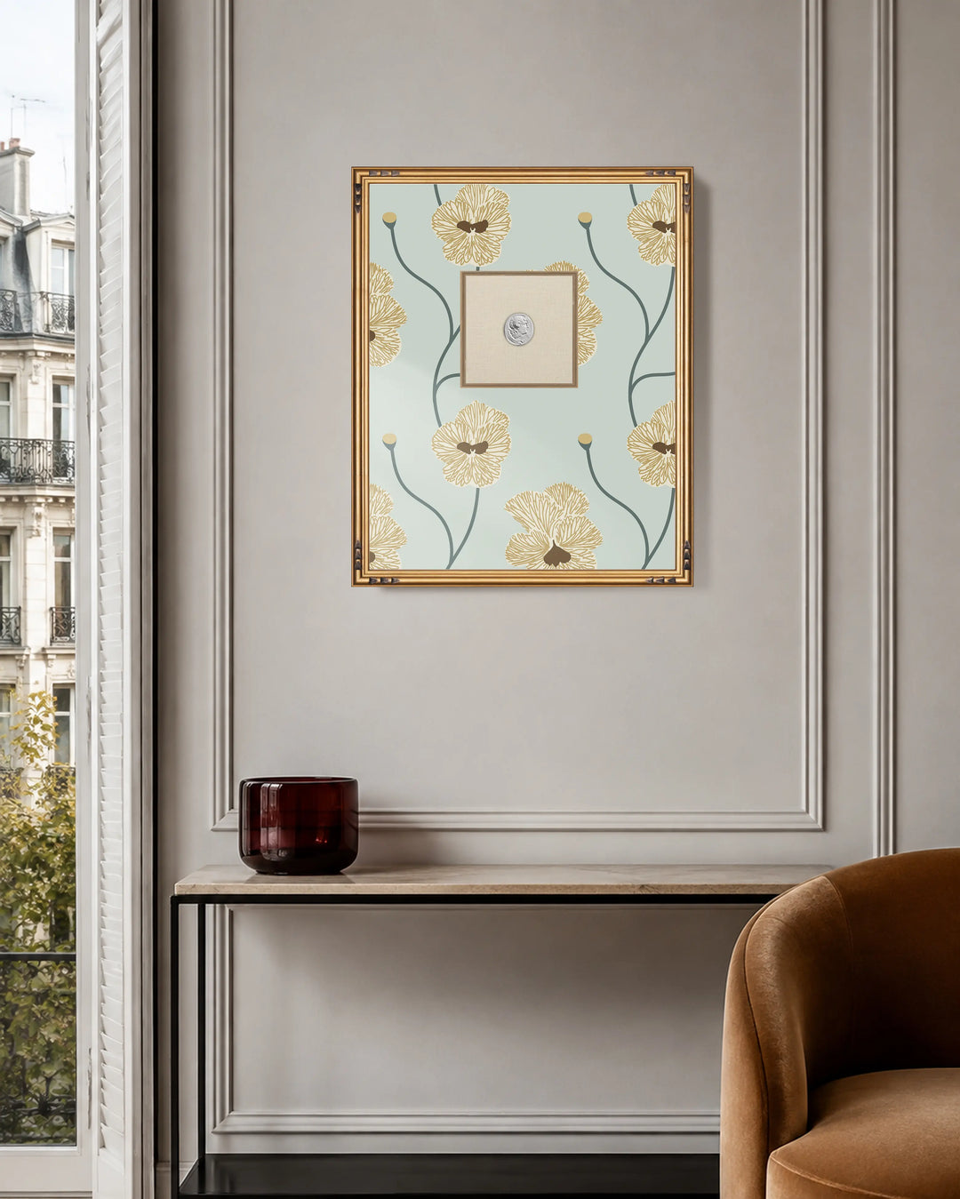 Framed Intaglio Wall Art - Flourish - Hazy Daytime
