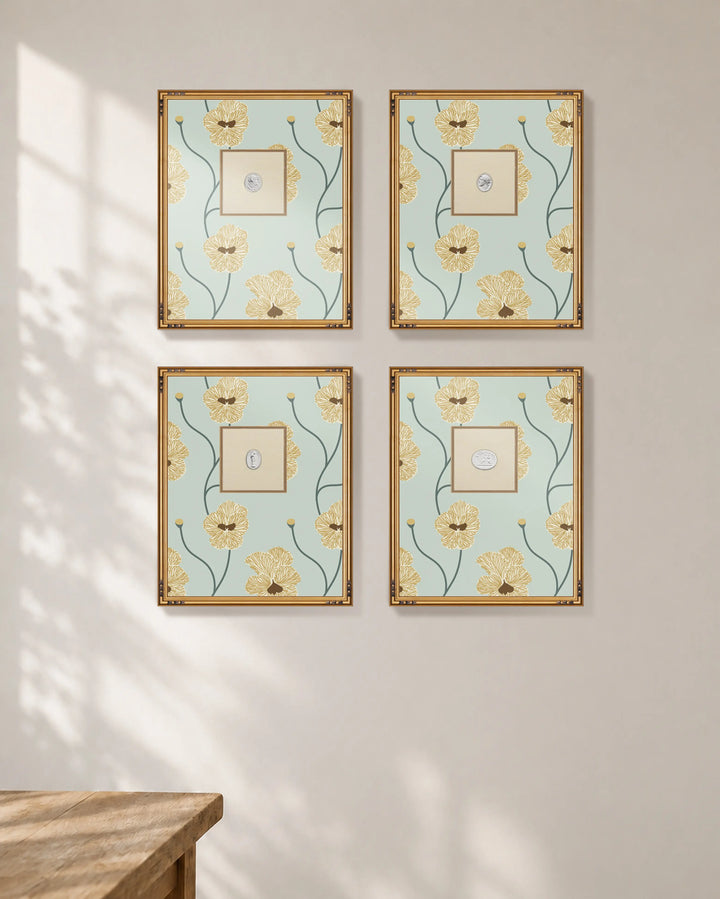 Framed Intaglio Wall Art - Flourish - Hazy Daytime