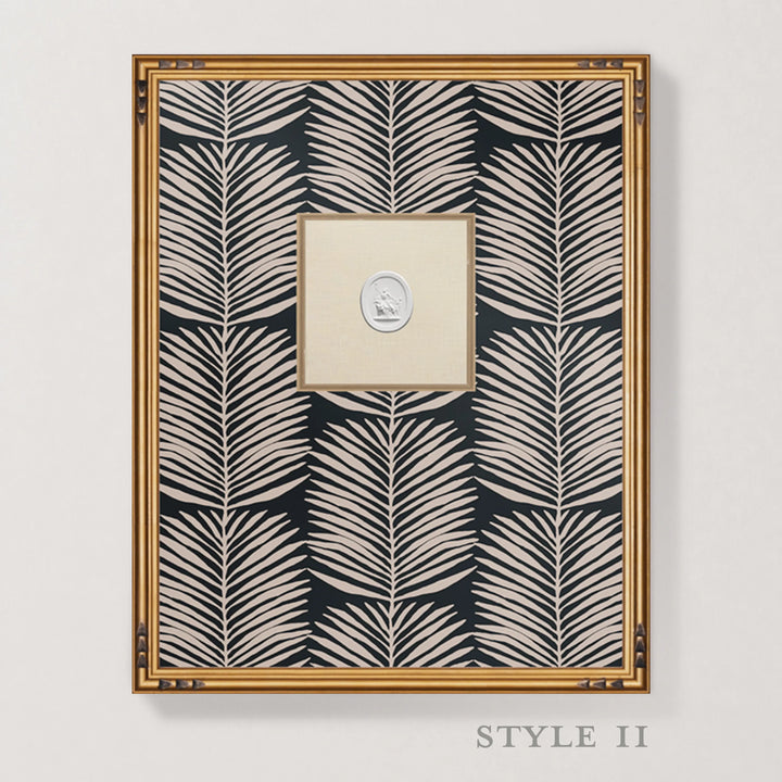 Framed Intaglio Wall Art - Betty Palms - Black Blush