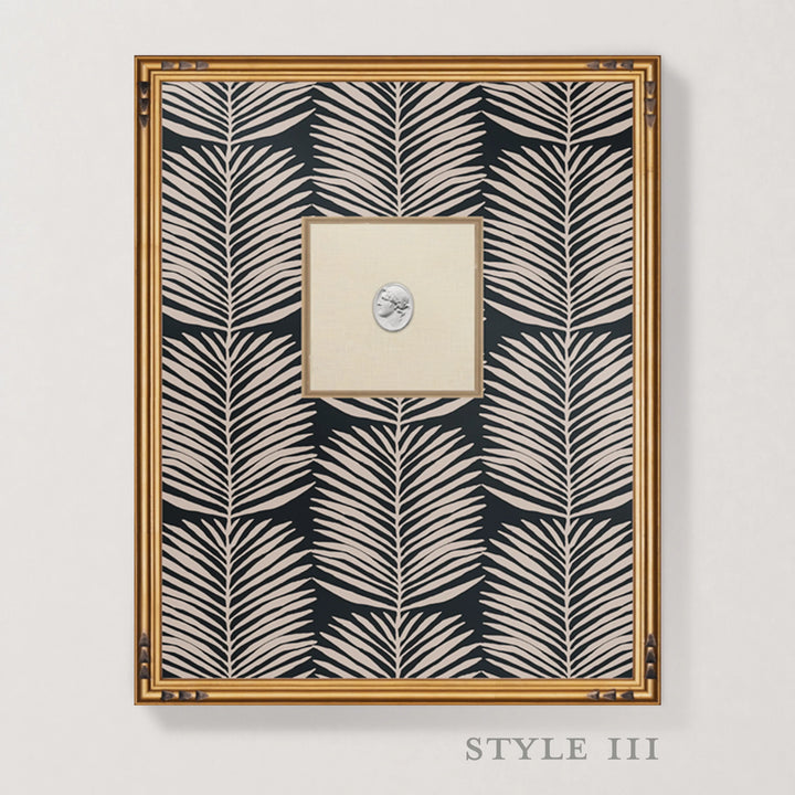 Framed Intaglio Wall Art - Betty Palms - Black Blush