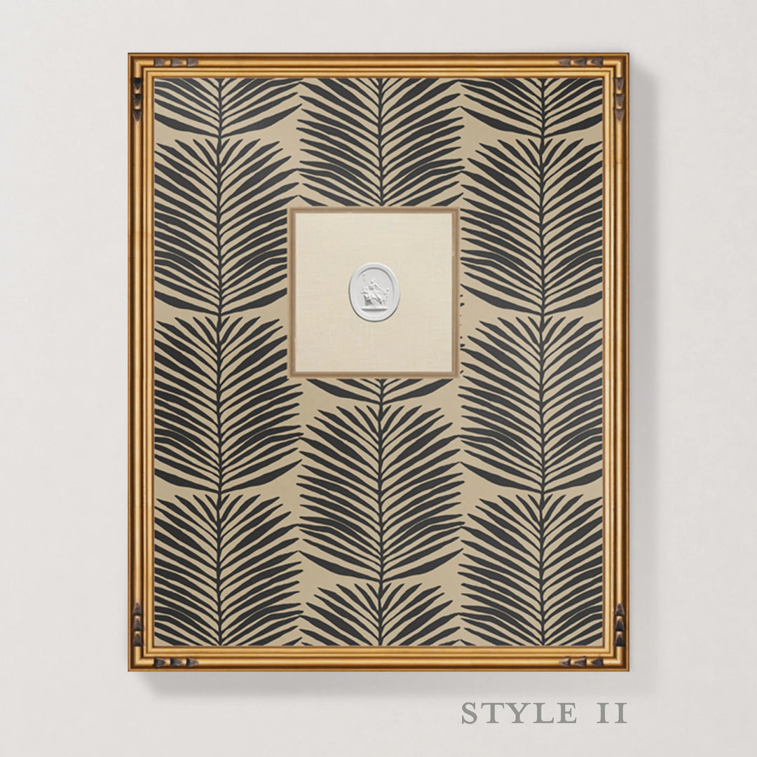 Framed Intaglio Wall Art - Betty Palms - Camel