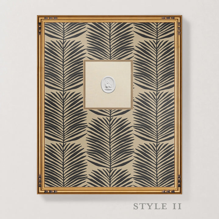 Framed Intaglio Wall Art - Betty Palms - Camel