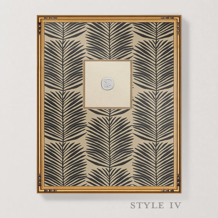 Framed Intaglio Wall Art - Betty Palms - Camel
