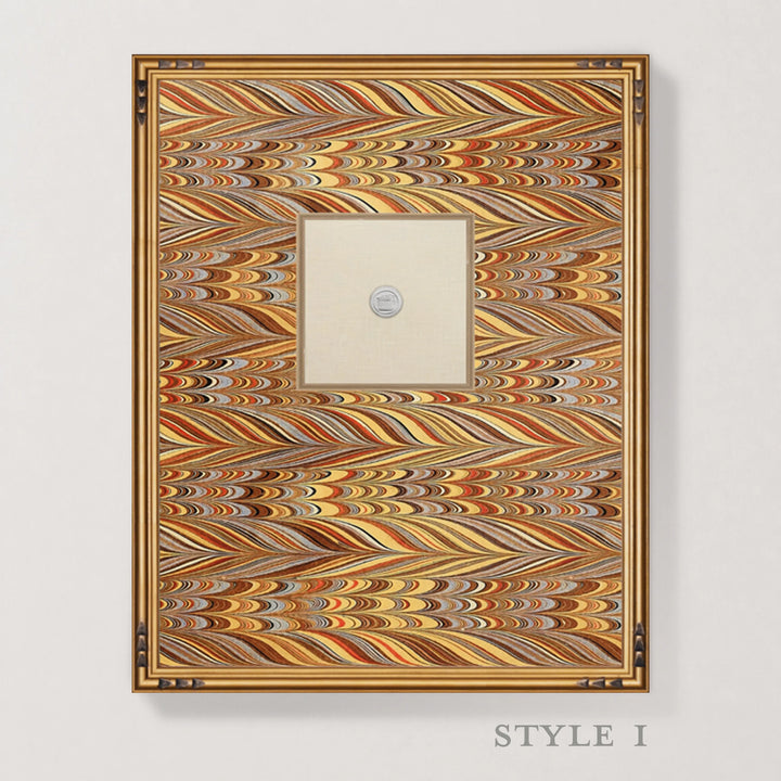Framed Intaglio Wall Art - EndPaper - Amber
