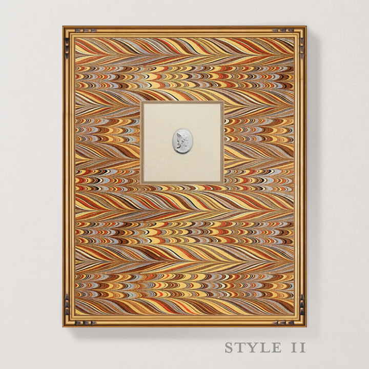 Framed Intaglio Wall Art - EndPaper - Amber