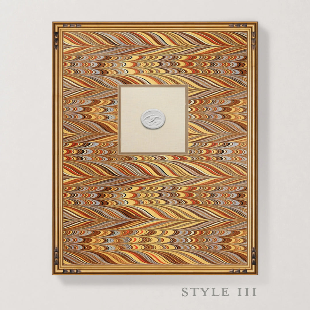 Framed Intaglio Wall Art - EndPaper - Amber