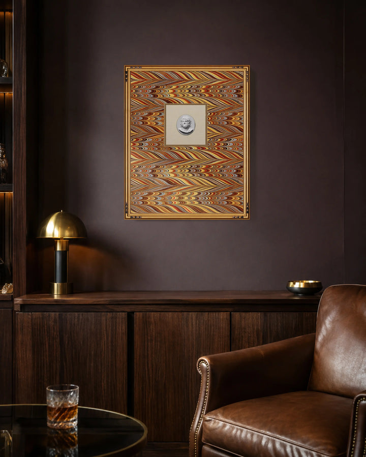 Framed Intaglio Wall Art - EndPaper - Amber