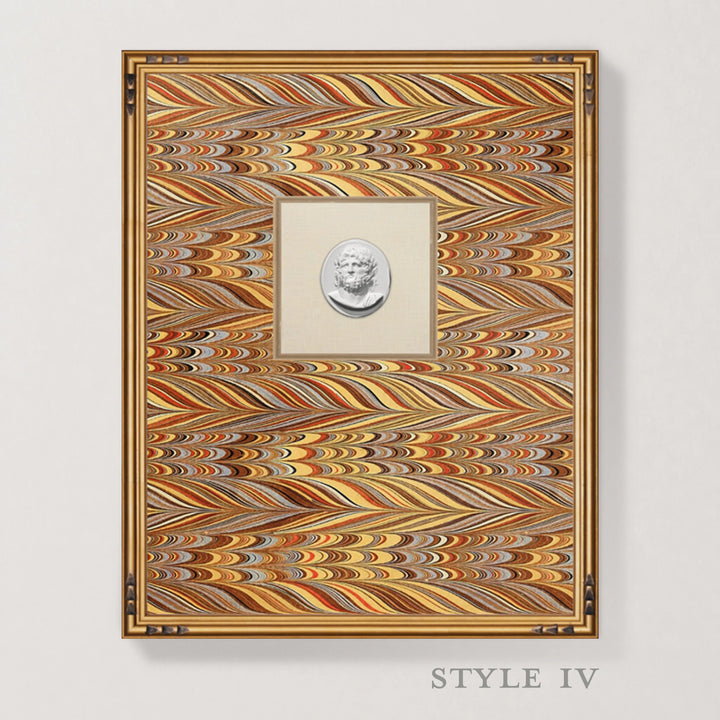 Framed Intaglio Wall Art - EndPaper - Amber
