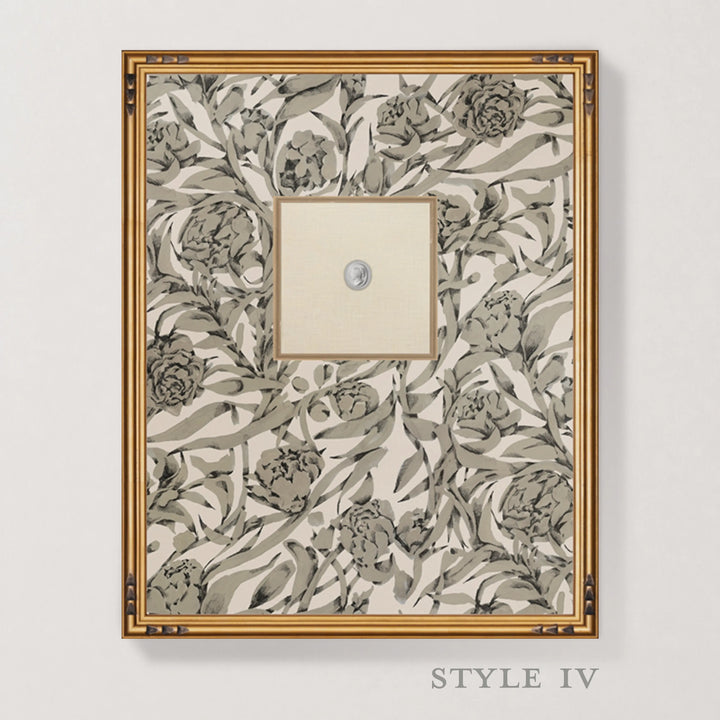Framed Intaglio Wall Art - Wandervine - Newsprint Beige