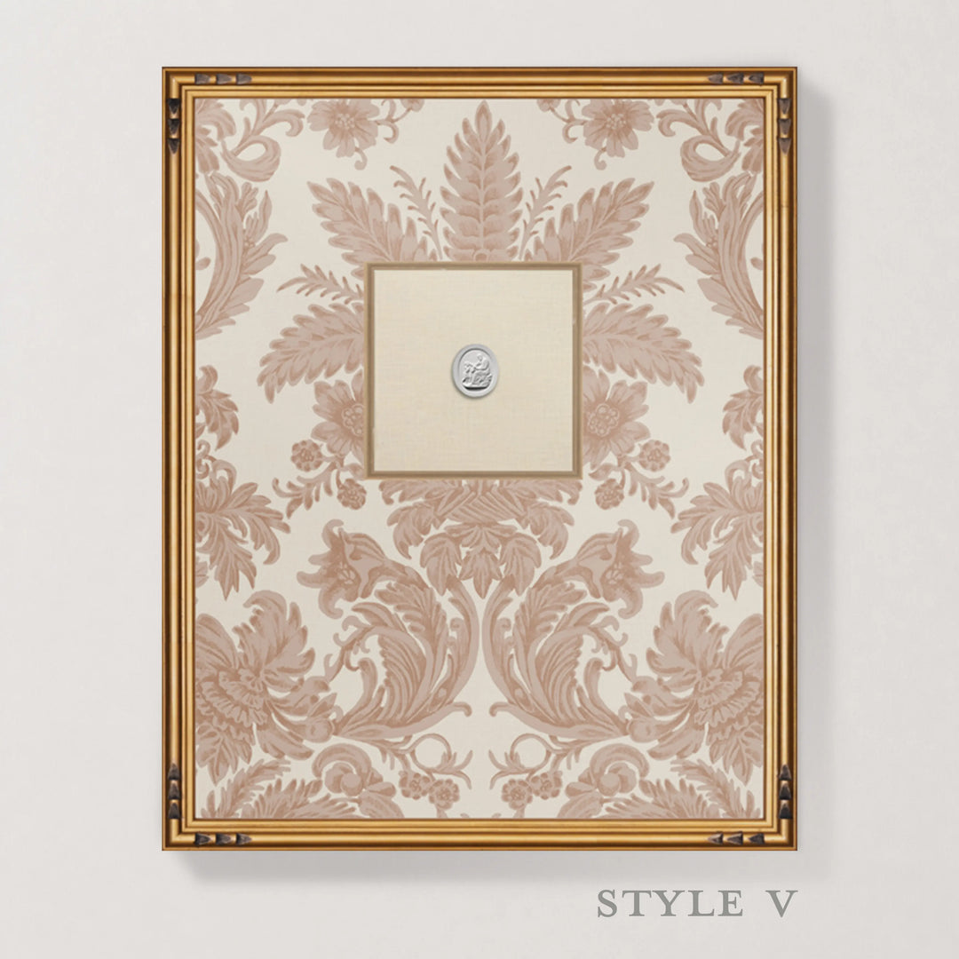 Framed Intaglio Wall Art - Parlor Paper - Apricot