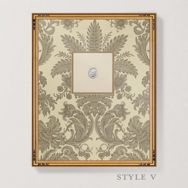 Framed Intaglio Wall Art - Parlor Paper - Champagne