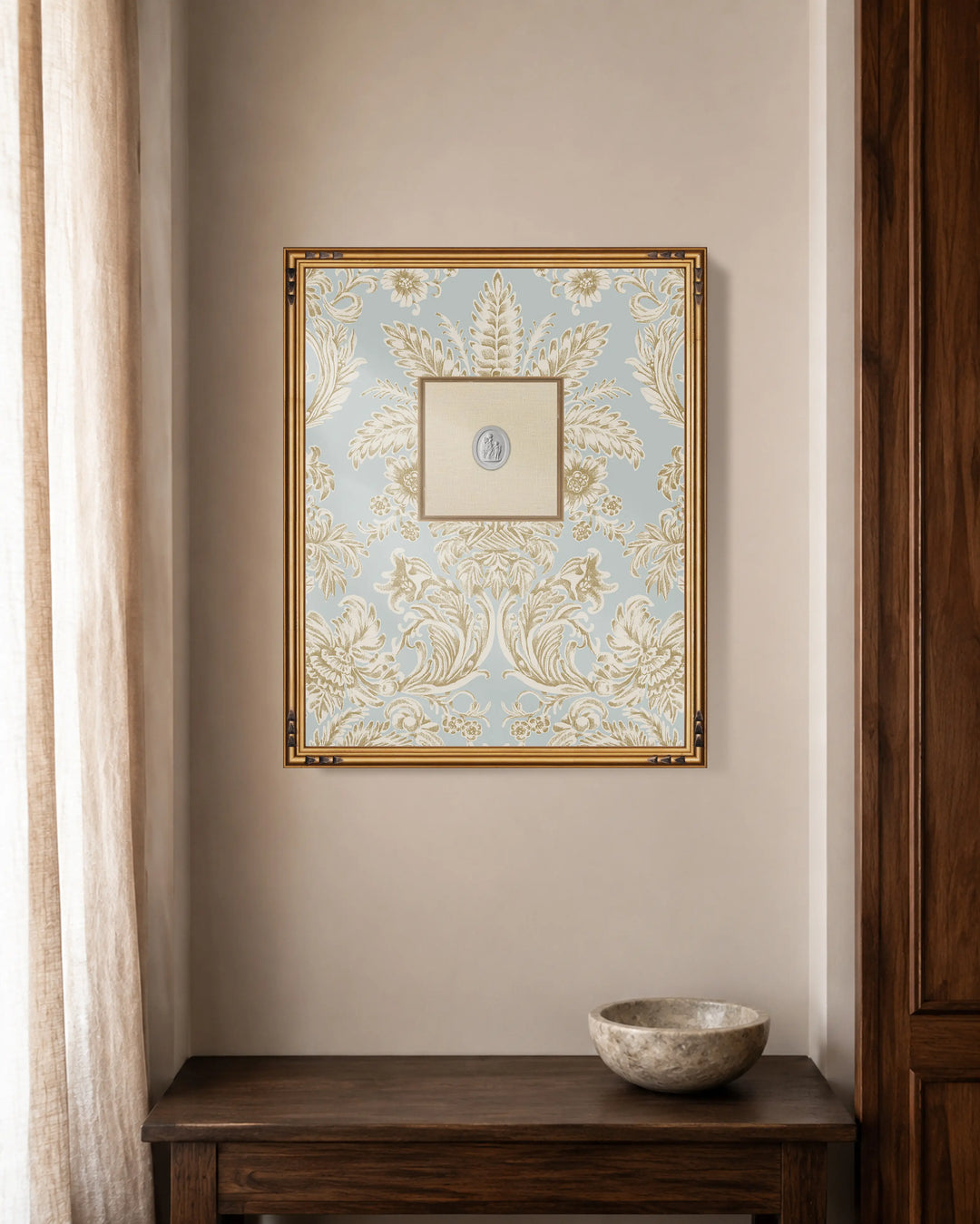 Framed Intaglio Wall Art - Parlor Paper - Hazy Daytime