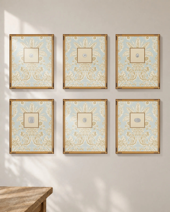 Framed Intaglio Wall Art - Parlor Paper - Hazy Daytime