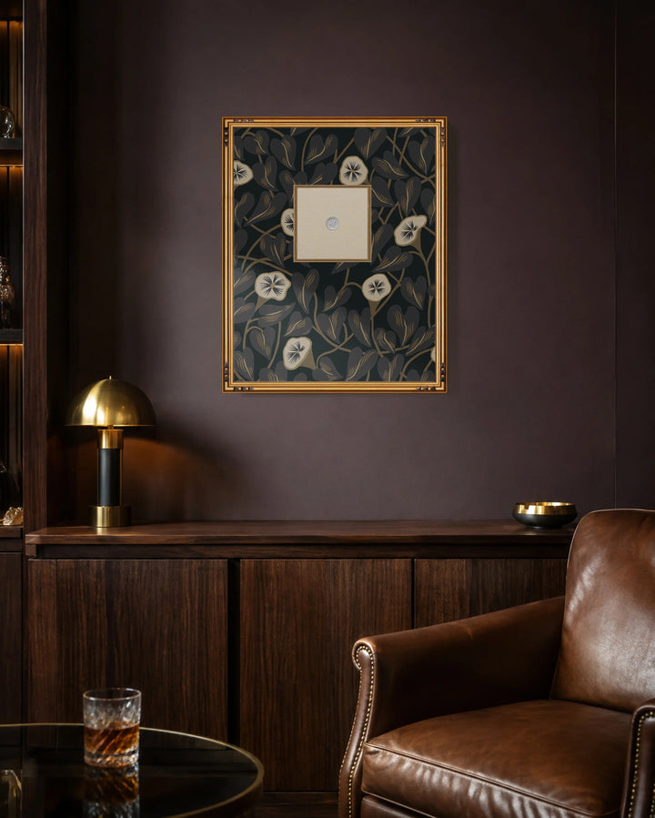 Framed Intaglio Wall Art - Climbing Vine - Nocturne