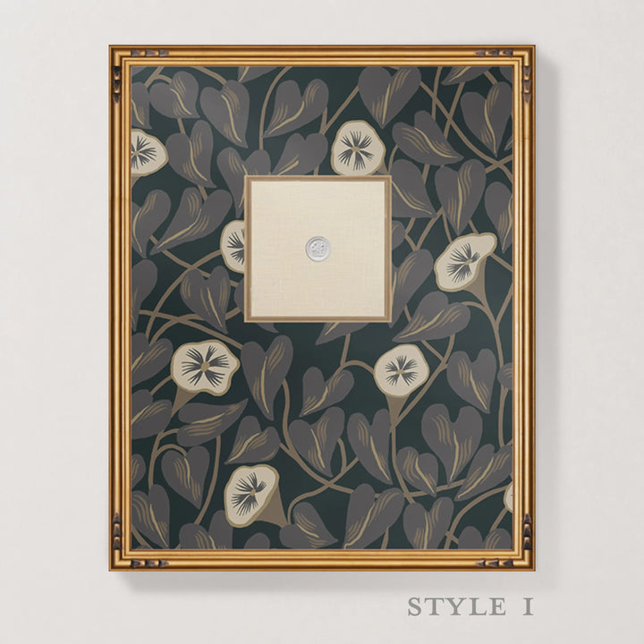 Framed Intaglio Wall Art - Climbing Vine - Nocturne