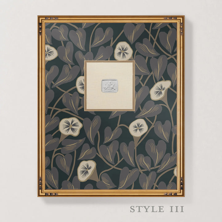 Framed Intaglio Wall Art - Climbing Vine - Nocturne