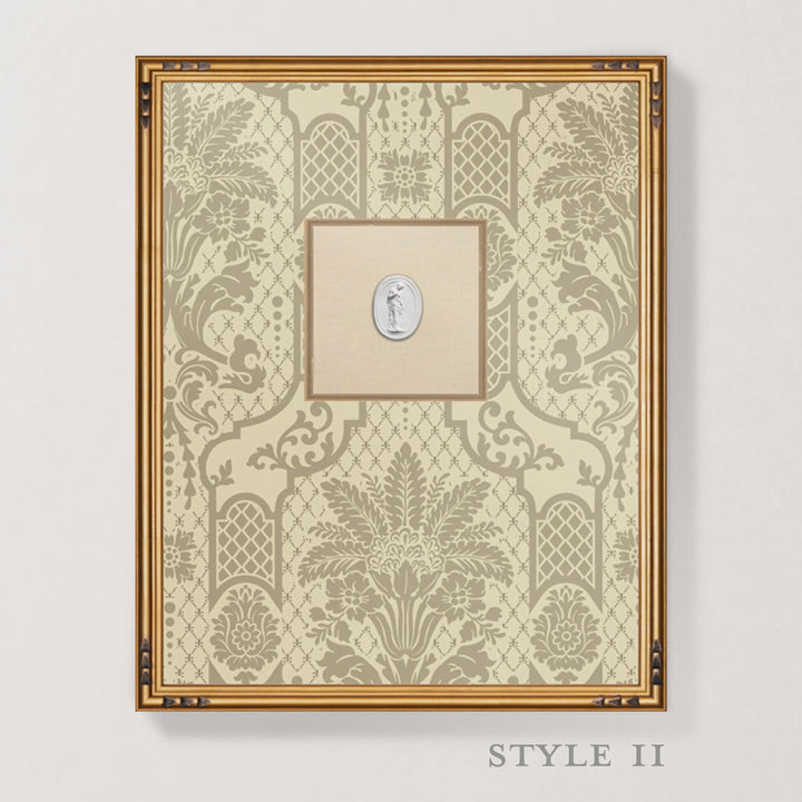 Framed Intaglio Wall Art - Columnar Bloom - Champagne