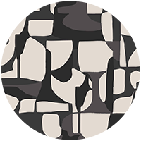 Abstract Attraction - Denim Slate Wallpaper by Blessed Little Bungalow
