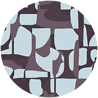 Abstract Attraction - Denim Slate Wallpaper by Blessed Little Bungalow