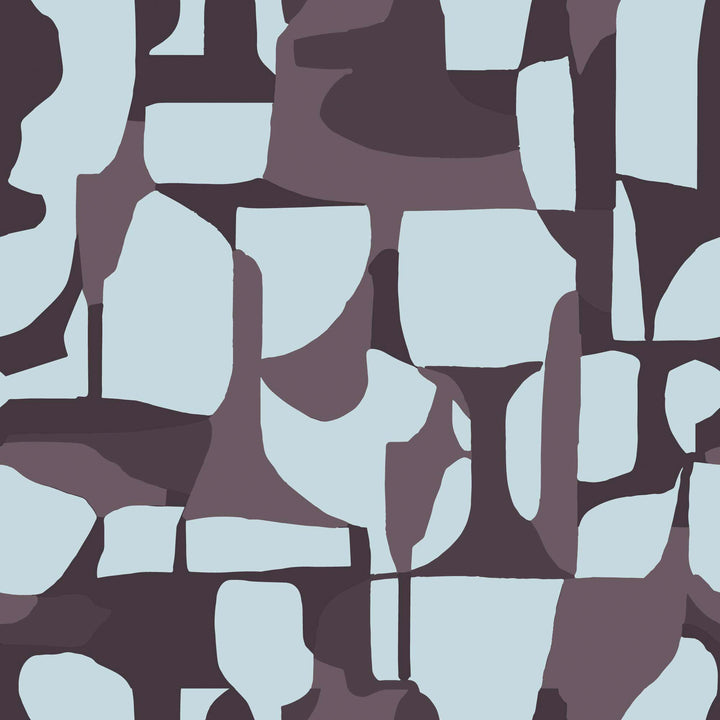 Abstract Attraction - Raisin Wallpaper by Blessed Little Bungalow