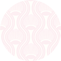 African Art Deco Shell - Gray Wallpaper