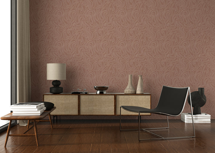 Aire - Dusty Rose Wallpaper by Sabrina Yvonne