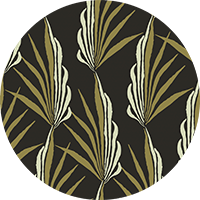 Areca Palm - Golden Black Wallpaper