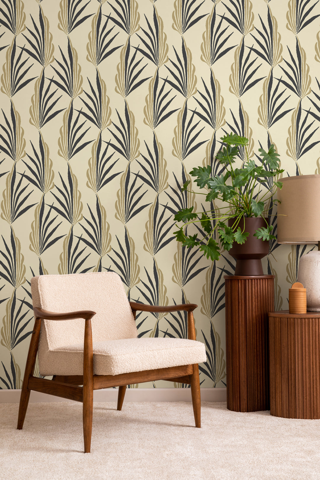 Areca Palm - Pale Sun Wallpaper