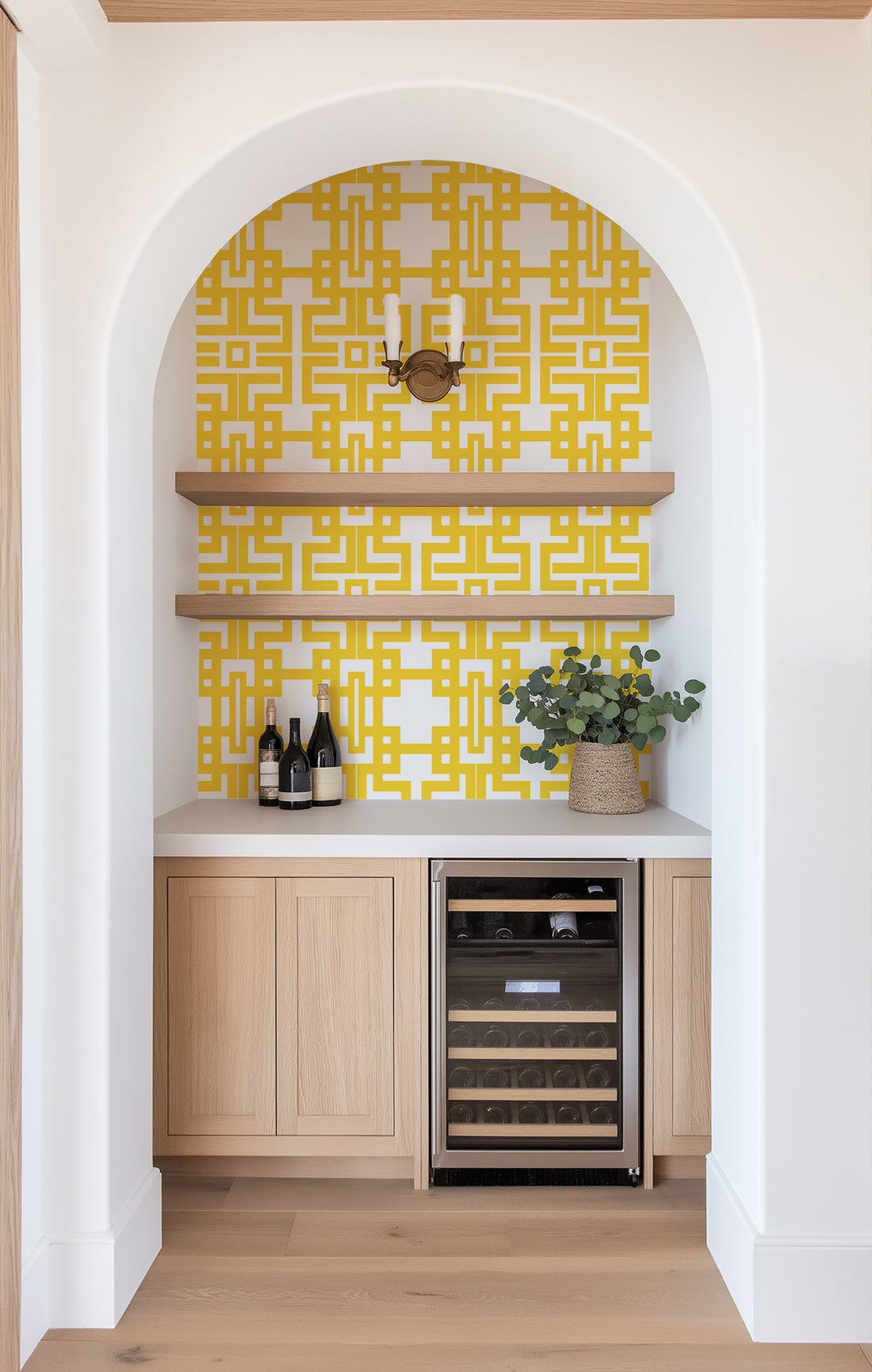 Aztec - Marigold Wallpaper by The Blush Label